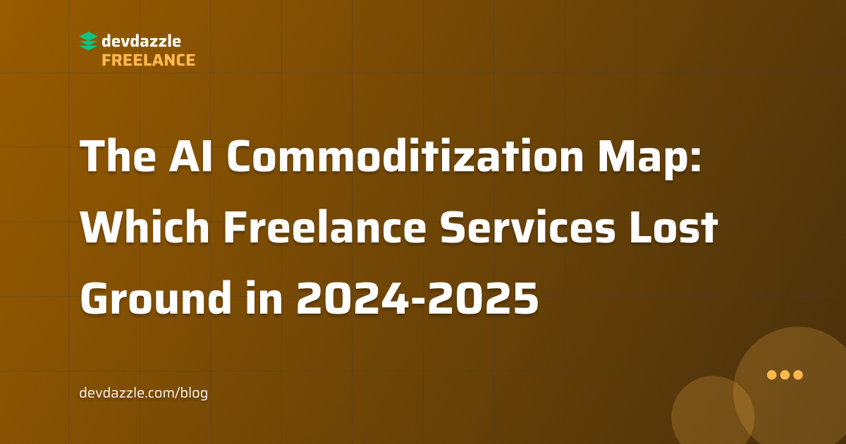 The AI Commoditization Map: Which Freelance Services Lost Ground in 2024-2025