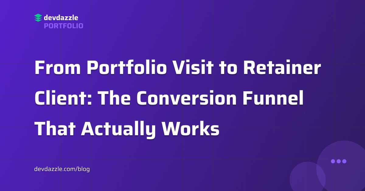 From Portfolio Visit to Retainer Client: The Conversion Funnel That Actually Works