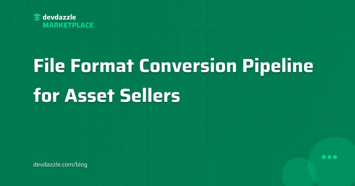 File Format Conversion Pipeline for Asset Sellers