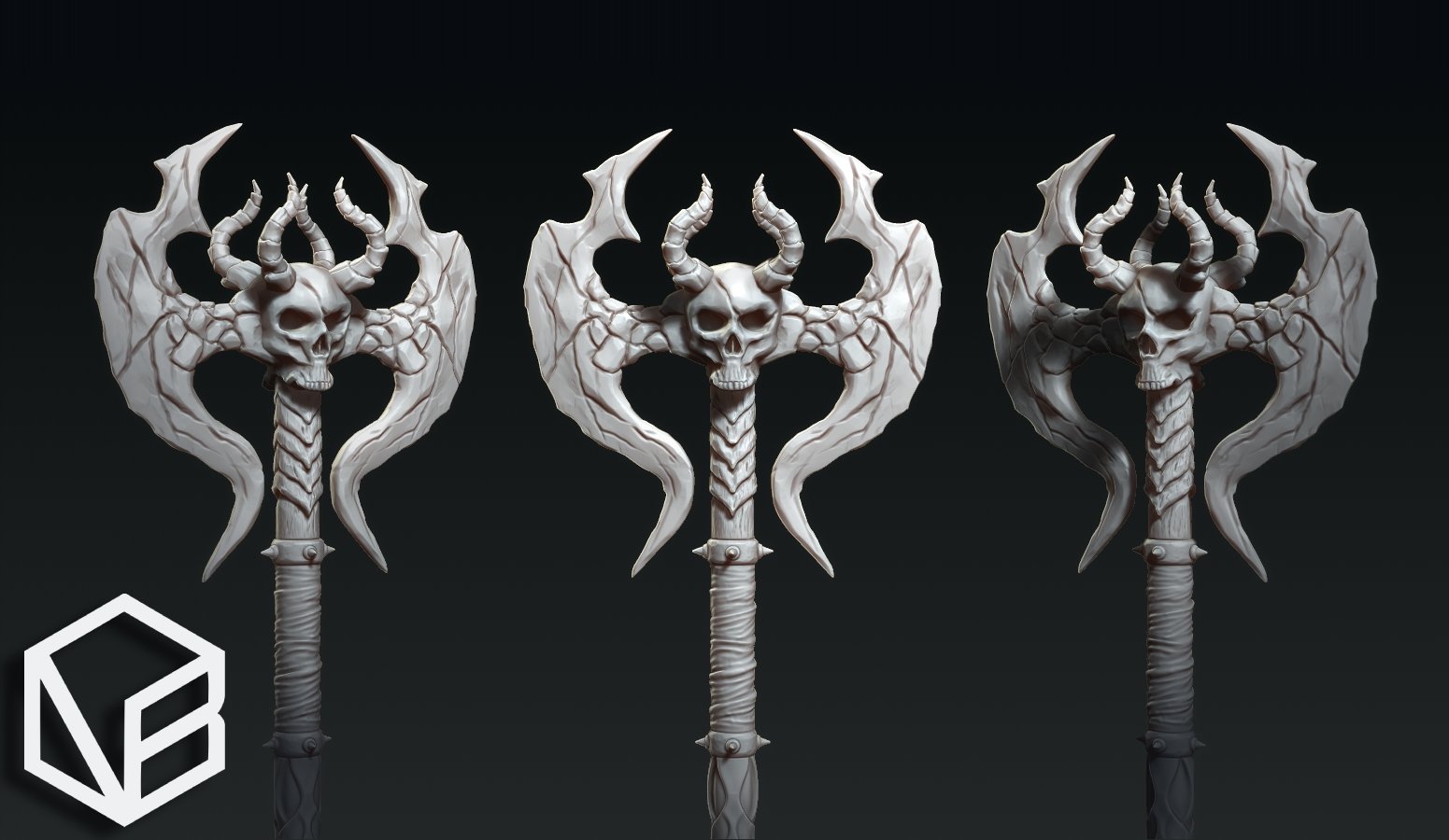 Stylized Medieval Axe Design